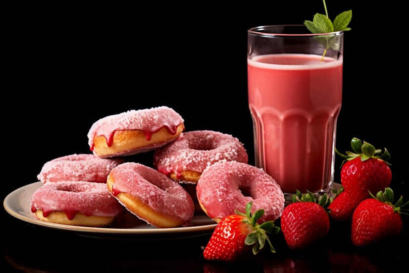 Girl eating donuts, a popular street food