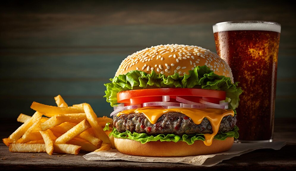 Hamburger is the original and most famous in different types of burger