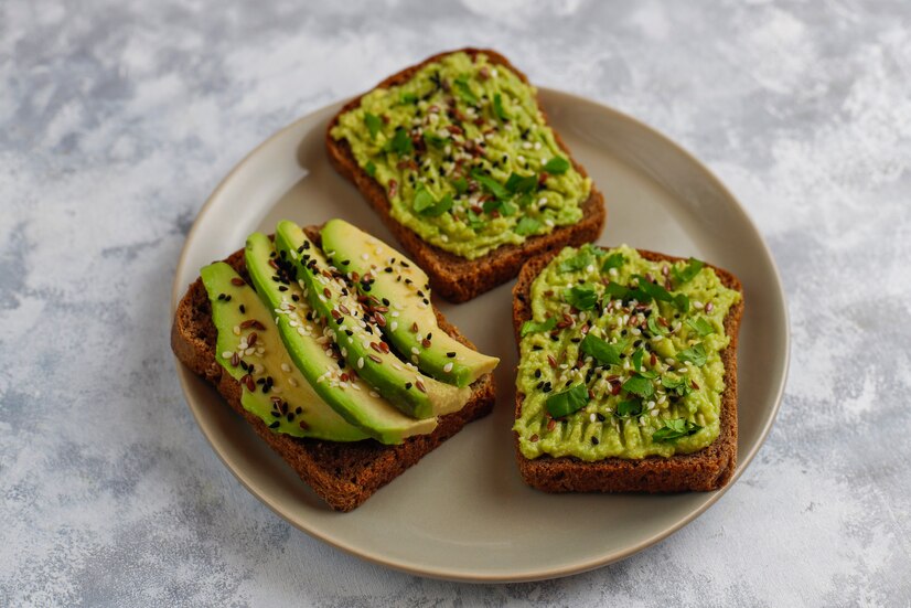 Bell Pepper and Avocado toast