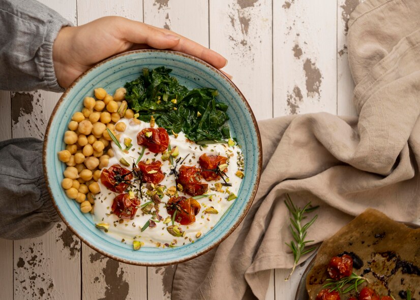 Mediterranean Style Quinoa Breakfast Bowl