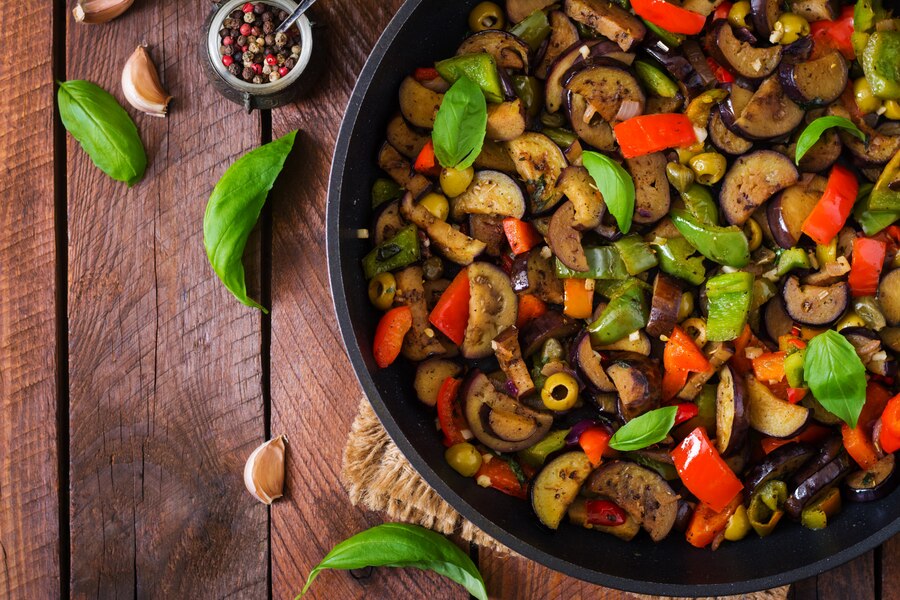 Ratatouille: is a classic French Provençal stewed vegetable dish originating from Nice