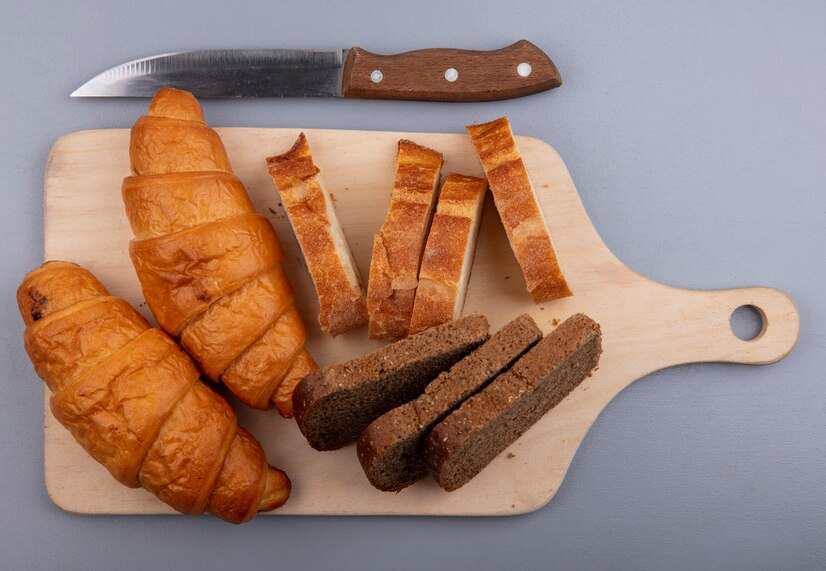 The dough is repeatedly rolled out and folded with layers of butter in between