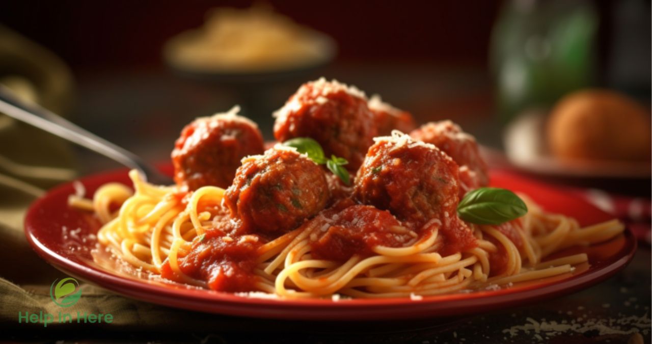 Spaghetti and meatballs